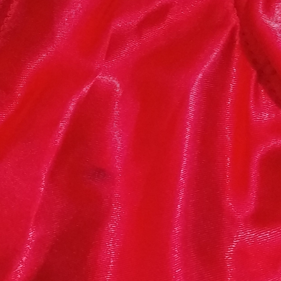 red satin and lycra bustier. - Picture 6 of 6